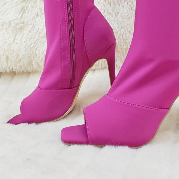 Berry Heeled Boots - Picture 2 of 12